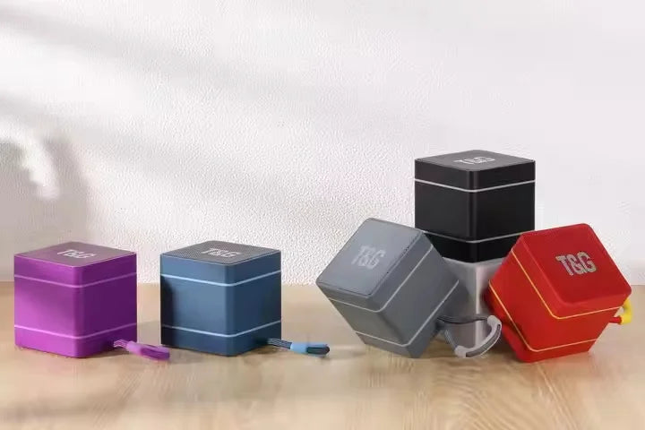 Bluetooth Speaker -OEM T&G TG687 Speaker BT TWS Speaker FM Radio Card Slot Portable Mini Bass 5W Small Square Speakers