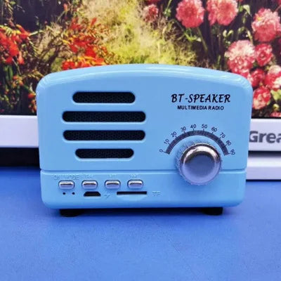 Bluetooth Speaker -Hot Selling Portable New Retro Walnut Wooden Multimedia Mini Subwoofer Wireless Blue-tooth Music Speaker