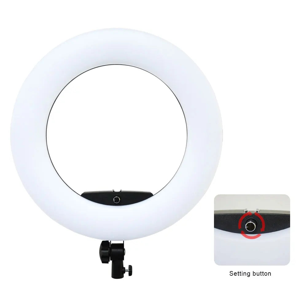 18-Inch LED Ring Light Kit - Adjustable Studio Content Creation Lighting Tidesmit