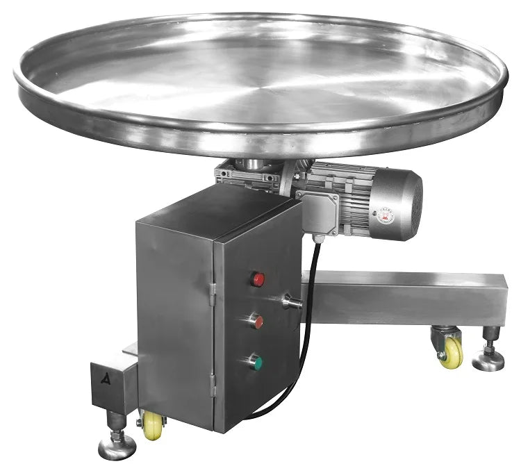 304 Stainless Steel Rotary Table Package Collecting Table for Packing Line