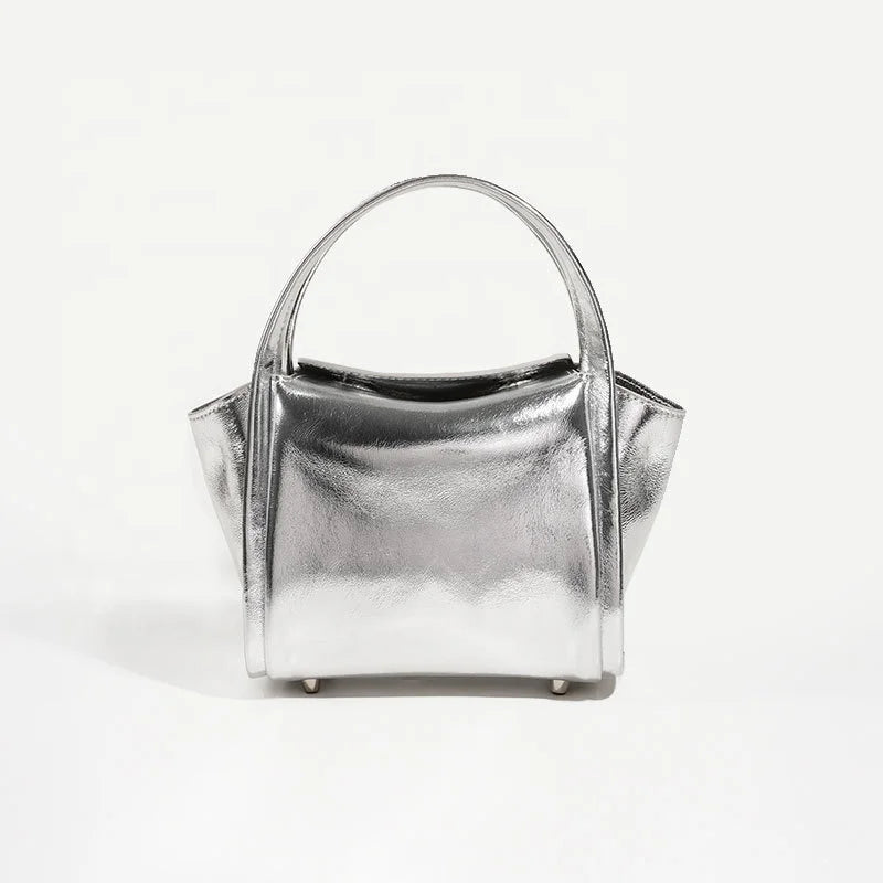 Leather Women's Crossbody Bags Classic Top Handle Handbags for Women Yuanbao Bag Designer Casual Ladies Purse Bag