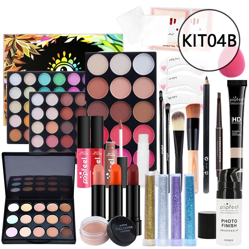 20 Styles New Arrival 20 Different Styles POPFEEL ALL in ONE Full Professional Makeup Kit for Girl ALIBABA KIT04B Tidesmit