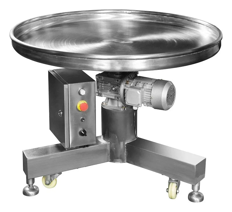 304 Stainless Steel Rotary Table Package Collecting Table for Packing Line