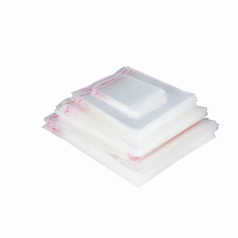 Zip Bags 100 Count 2 Mil Clear Zip Plastic Poly Bags with Resealable Lock Seal Zipper for Food Jewelry Clothing Small Business