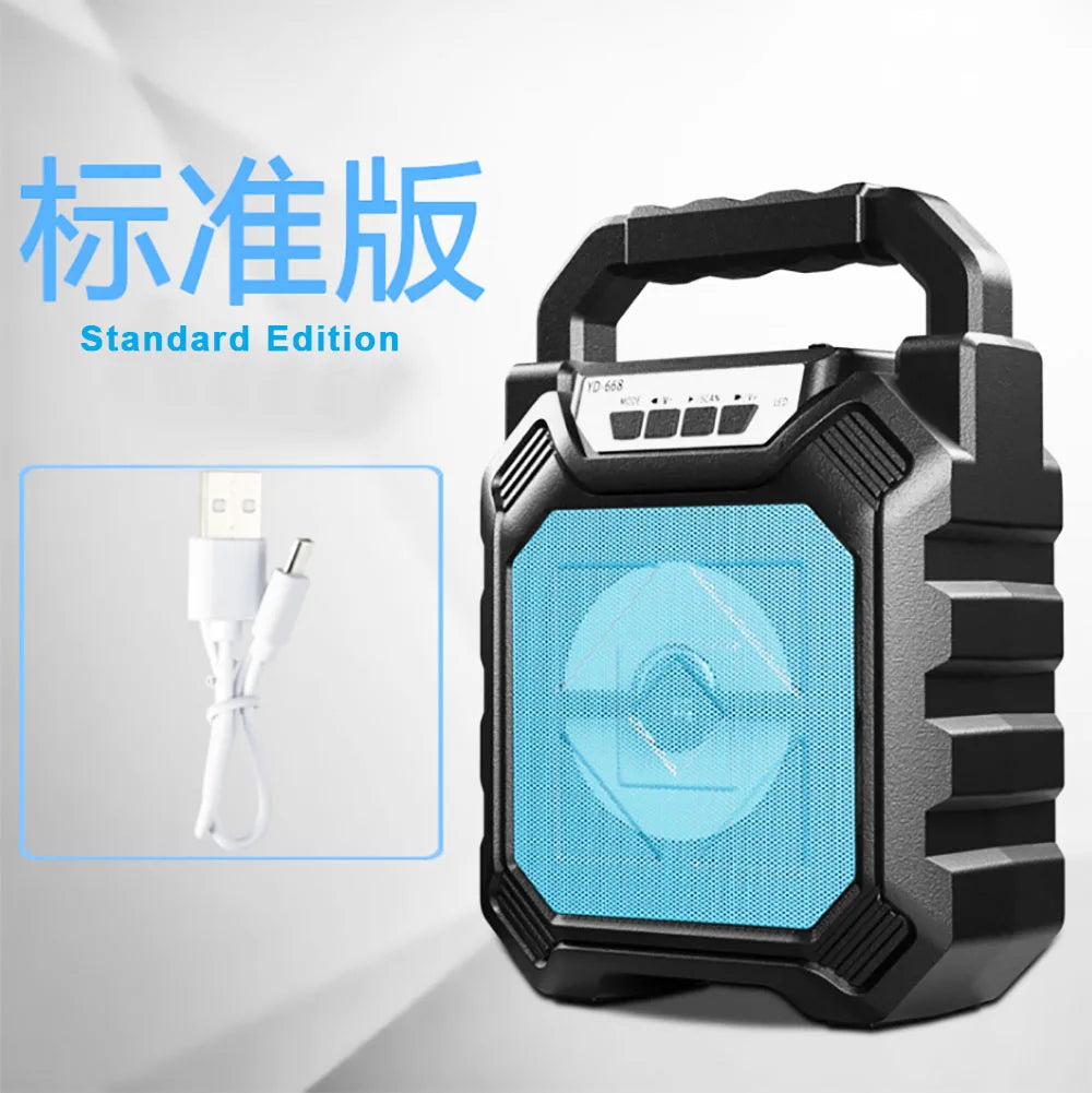 Bluetooth Speaker -GAS-S32 Wireless BT Speaker Portable 9W High Power Output Multimedia FM Radio for Home Official Multi-media