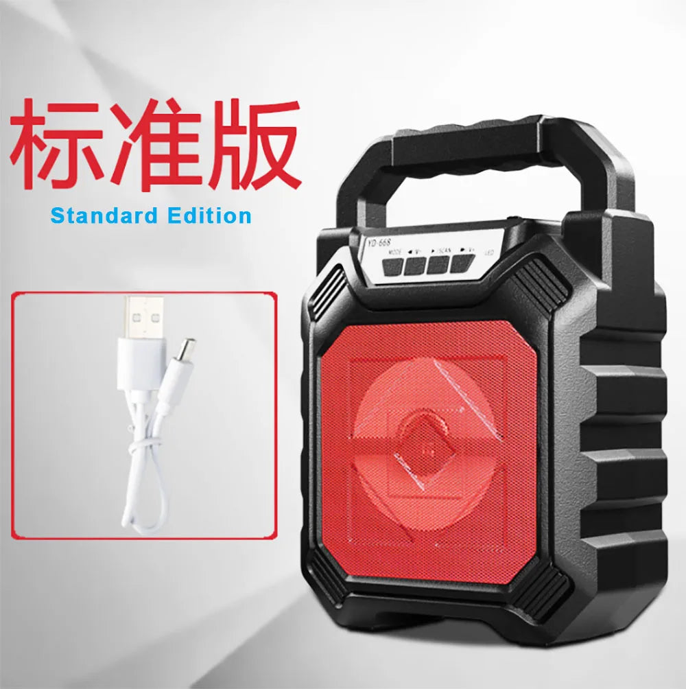 Bluetooth Speaker -GAS-S32 Wireless BT Speaker Portable 9W High Power Output Multimedia FM Radio for Home Official Multi-media