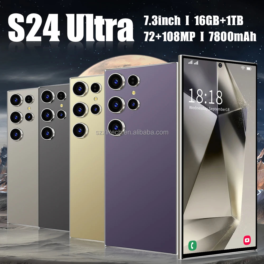 Tidesmit 5G Smartphone, 1TB Storage, 16GB RAM, 108MP Camera - Gold Tidesmit