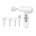 5-in-1 Electric Facial Cleansing Brush - Portable Face Spa Massager Eye Massage Instrument WHITE Tidesmit