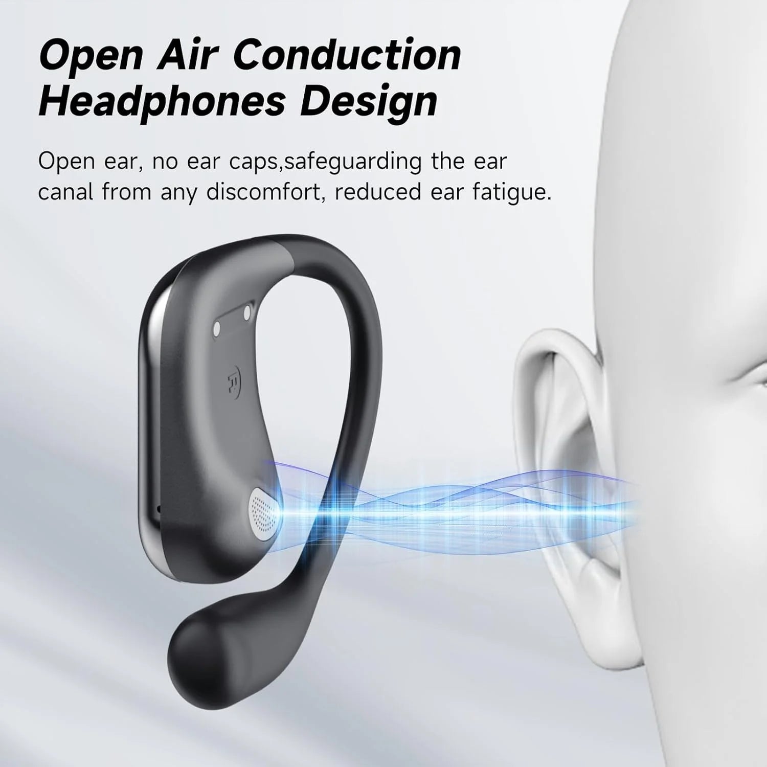 YYK-Q16S OWS Air Conduction Ear Hook Sports Earphones HIFI Sound Quality True Wireless Earbuds with 500mAh Mini Charging Case Tidesmit