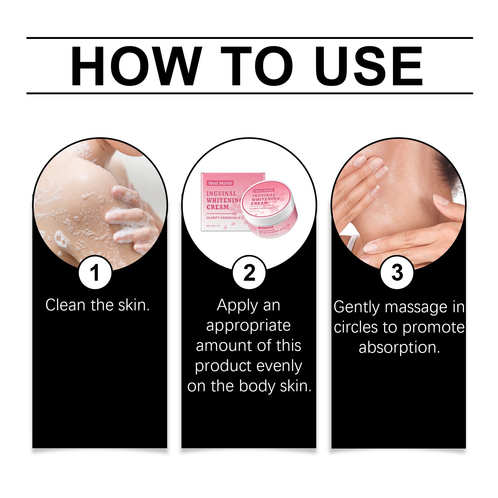 Body Whitening Niacinamide Brighten Cream For Intimate Parts Underarm Bleach Knees Lighten Thigh Inner Korean Skin Care Products