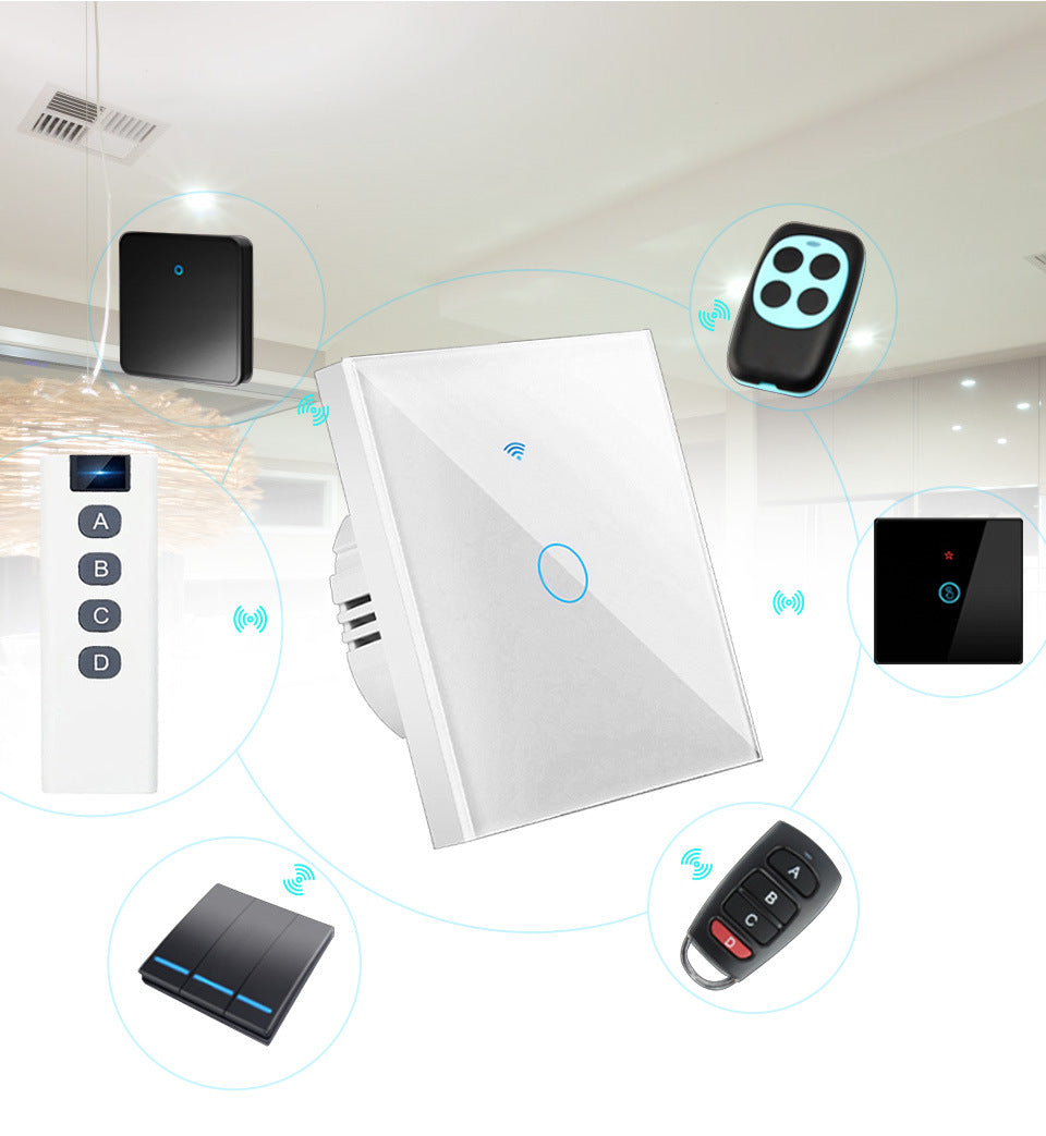 WiFi Smart Light Switch No Neutral Wire - 1, 2, or 3 Gang Options Tidesmit