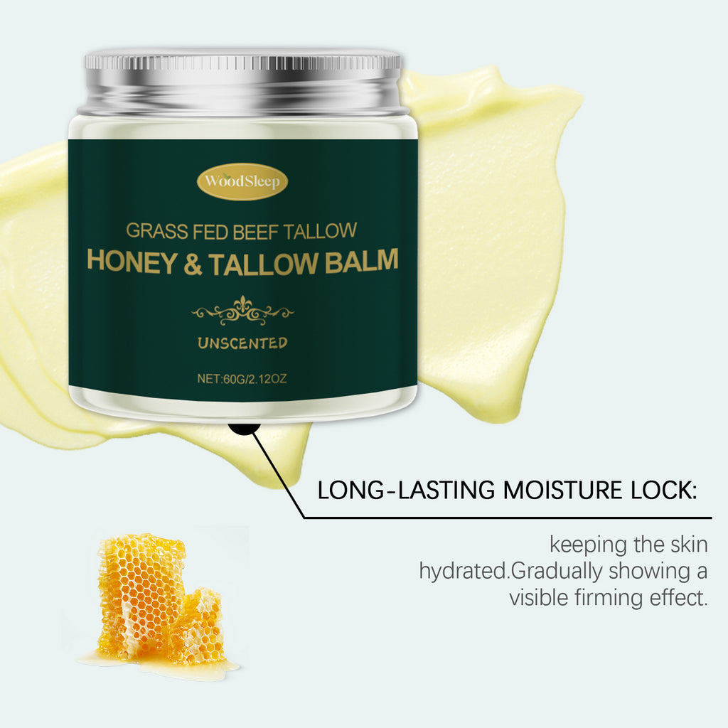 Honey Beef Tallow Moisturizer Nourishing Improve Skin Elasticity Reduce Wrinkles Soften Skin Brightening Facial Hydrating Cream