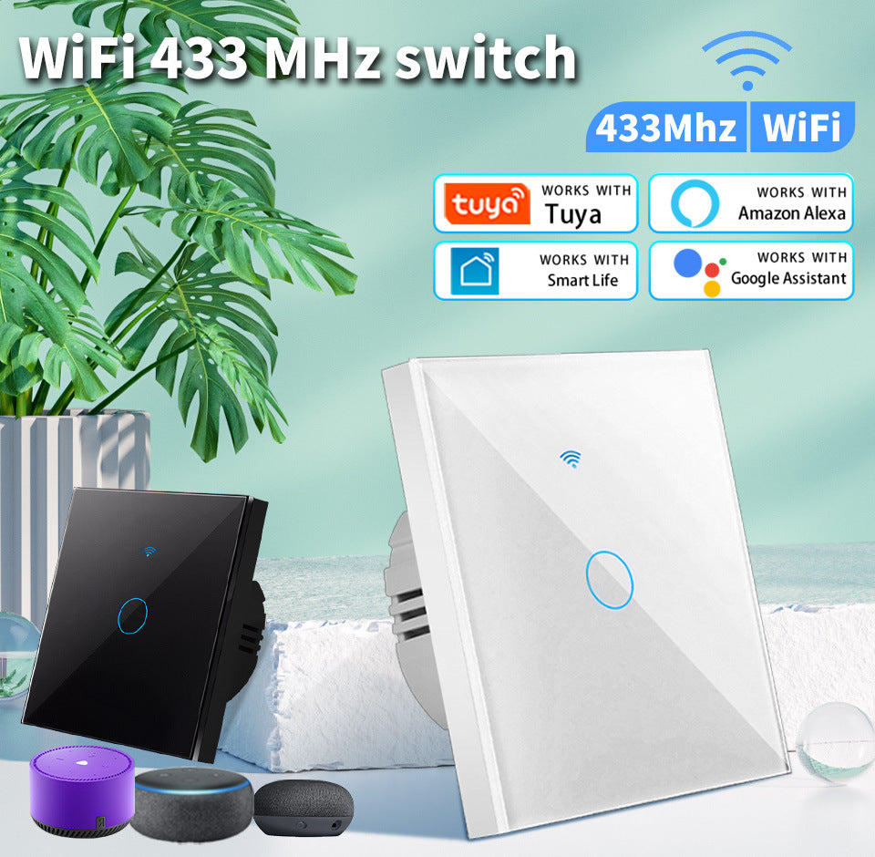 WiFi Smart Light Switch No Neutral Wire - 1, 2, or 3 Gang Options Tidesmit