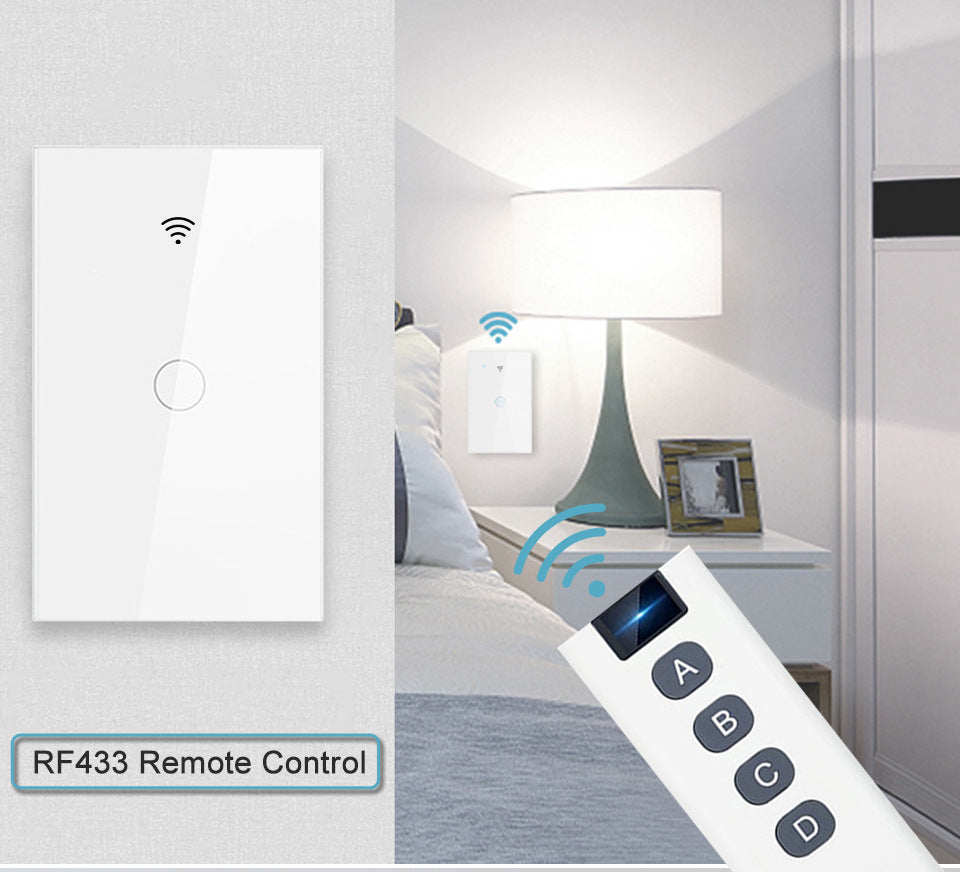 WiFi Smart Light Switch No Neutral Wire - 1, 2, or 3 Gang Options Tidesmit