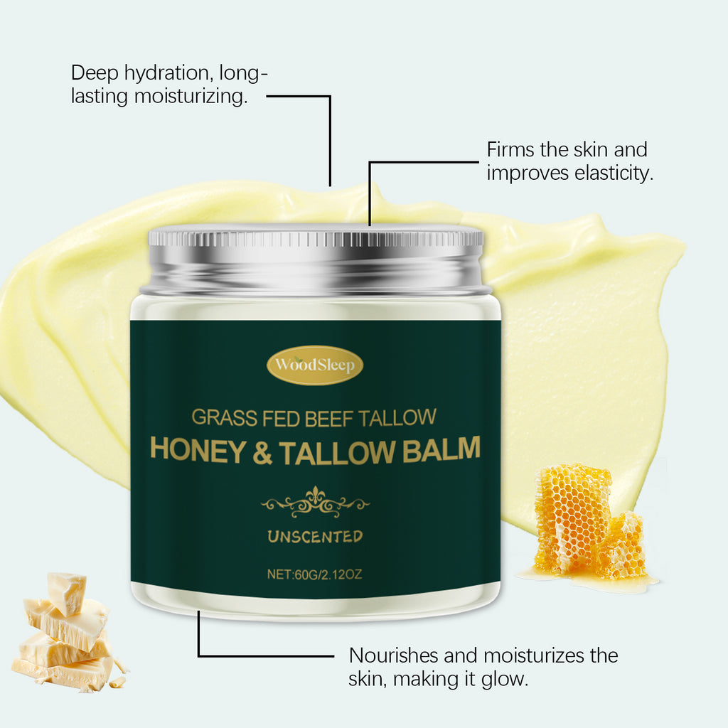 Honey Beef Tallow Moisturizer Nourishing Improve Skin Elasticity Reduce Wrinkles Soften Skin Brightening Facial Hydrating Cream