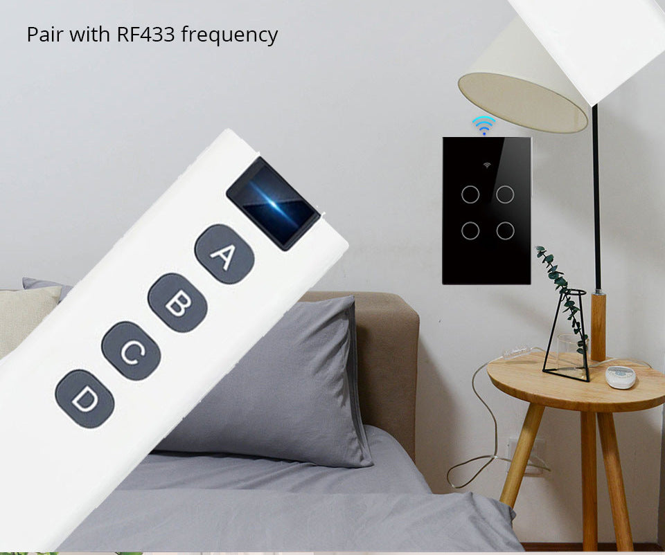 WiFi Smart Light Switch No Neutral Wire - 1, 2, or 3 Gang Options Tidesmit