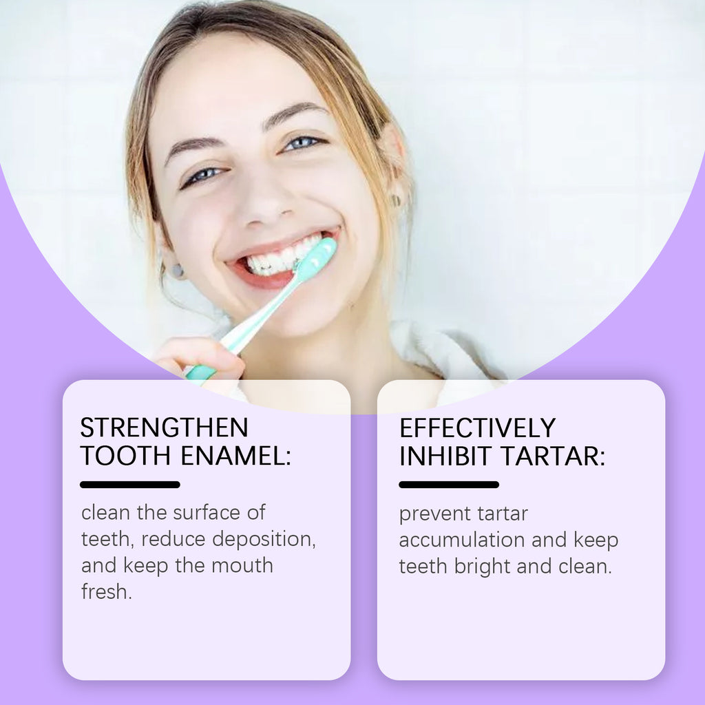 Tidesmit purple niacinamide whitening toothpaste for plaque reduction, gum health, and fresh breath.