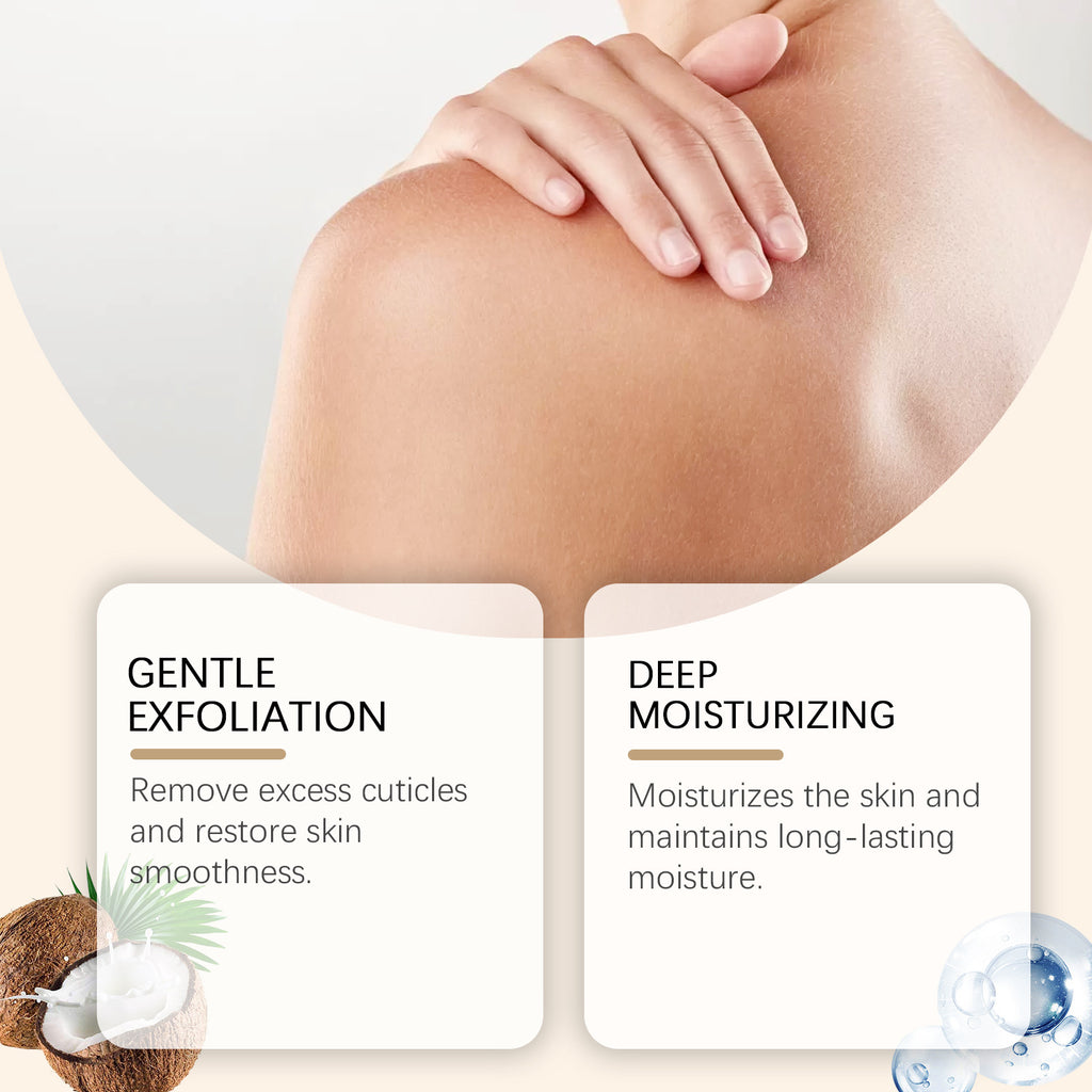 Coconut Body Scrub 50g | Natural Exfoliating Brightening Treatment Scrubs Treatments Tidesmit