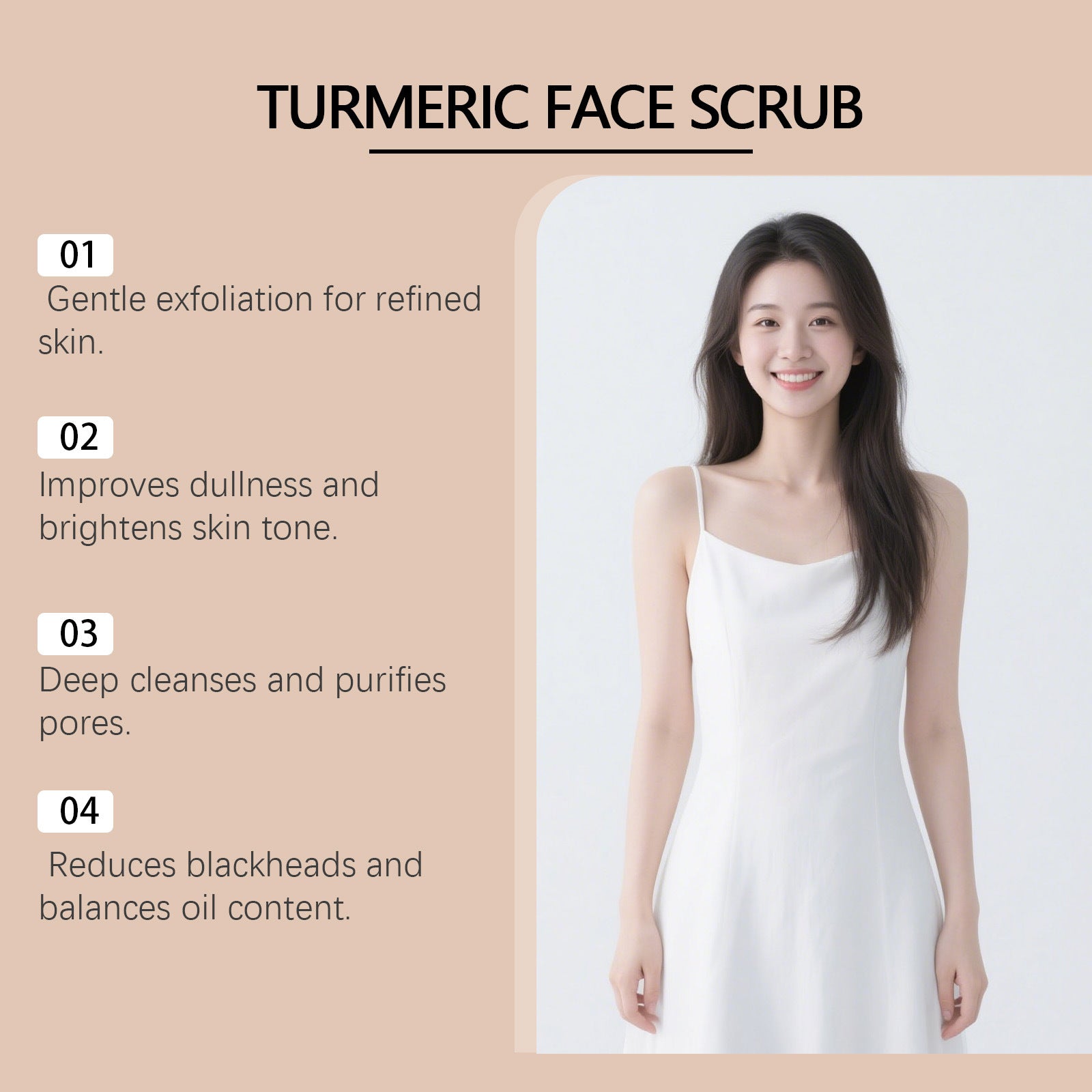 Turmeric Facial Scrub for Radiant Skin - Natural Exfoliating Treatment Scrubs Treatments Tidesmit