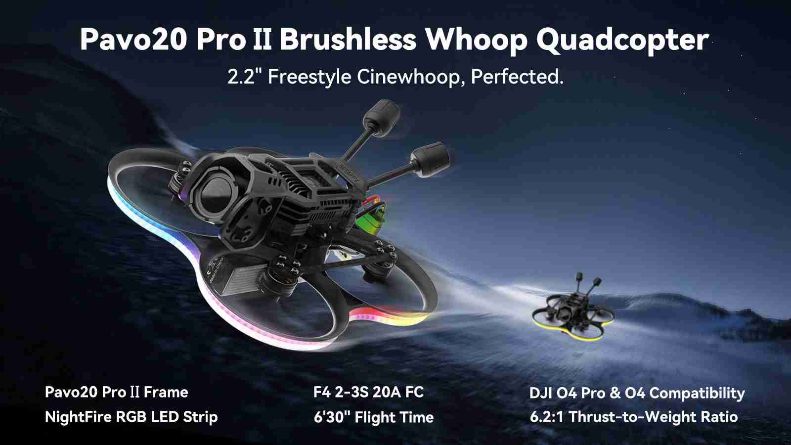 BETAFPV Pavo20 Pro II Camera Drone - O4 Pro ELRS 2.4G System Tidesmit