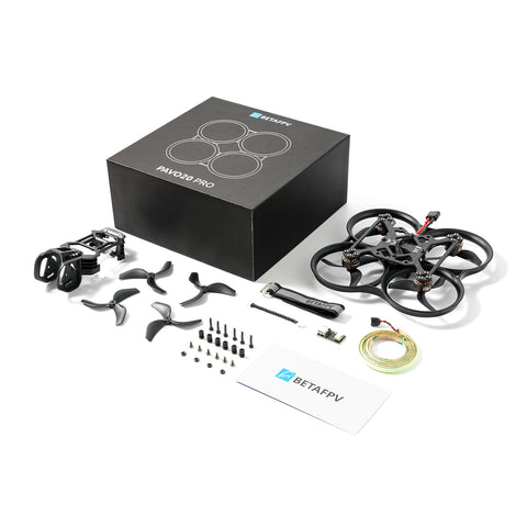 Pavo20 Brushless Whoop Quadcopter ELRS 2.4G - 4 Battery Flight Kit Tidesmit