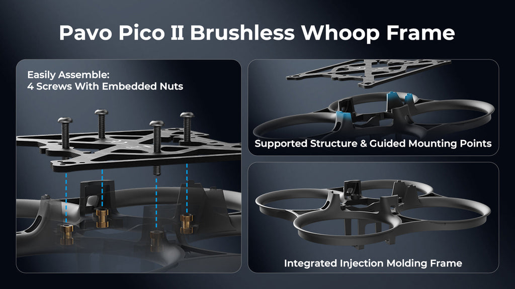 Pavo Pico II Brushless Cinewhoop Drone | 2-3S 20A Flight Controller Tidesmit