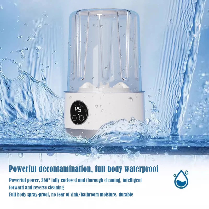 Tidesmit portable wireless mini washing machine for travel cleaning underwear and socks with 2-speed timer feature