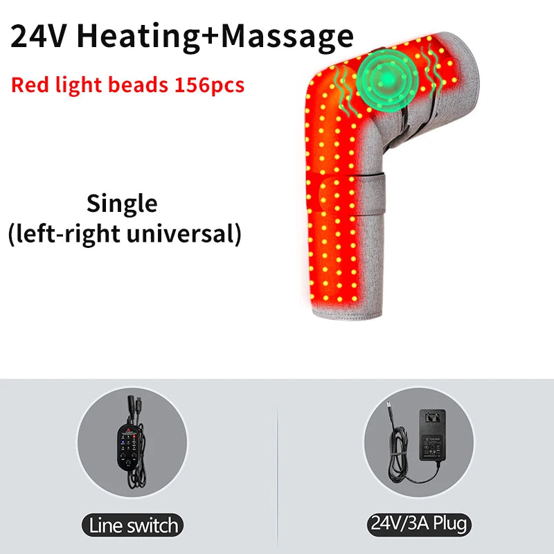 Red Light Knee Therapy Wrap for Targeted Heat and Deep Tissue Massage Massage Cushion 24V-Massage Tidesmit