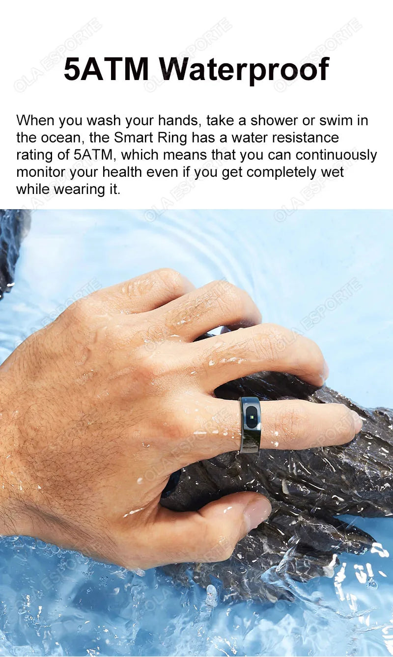 Tidesmit Smart Health Ring - Advanced Heart Rate & Oxygen Monitor Tidesmit