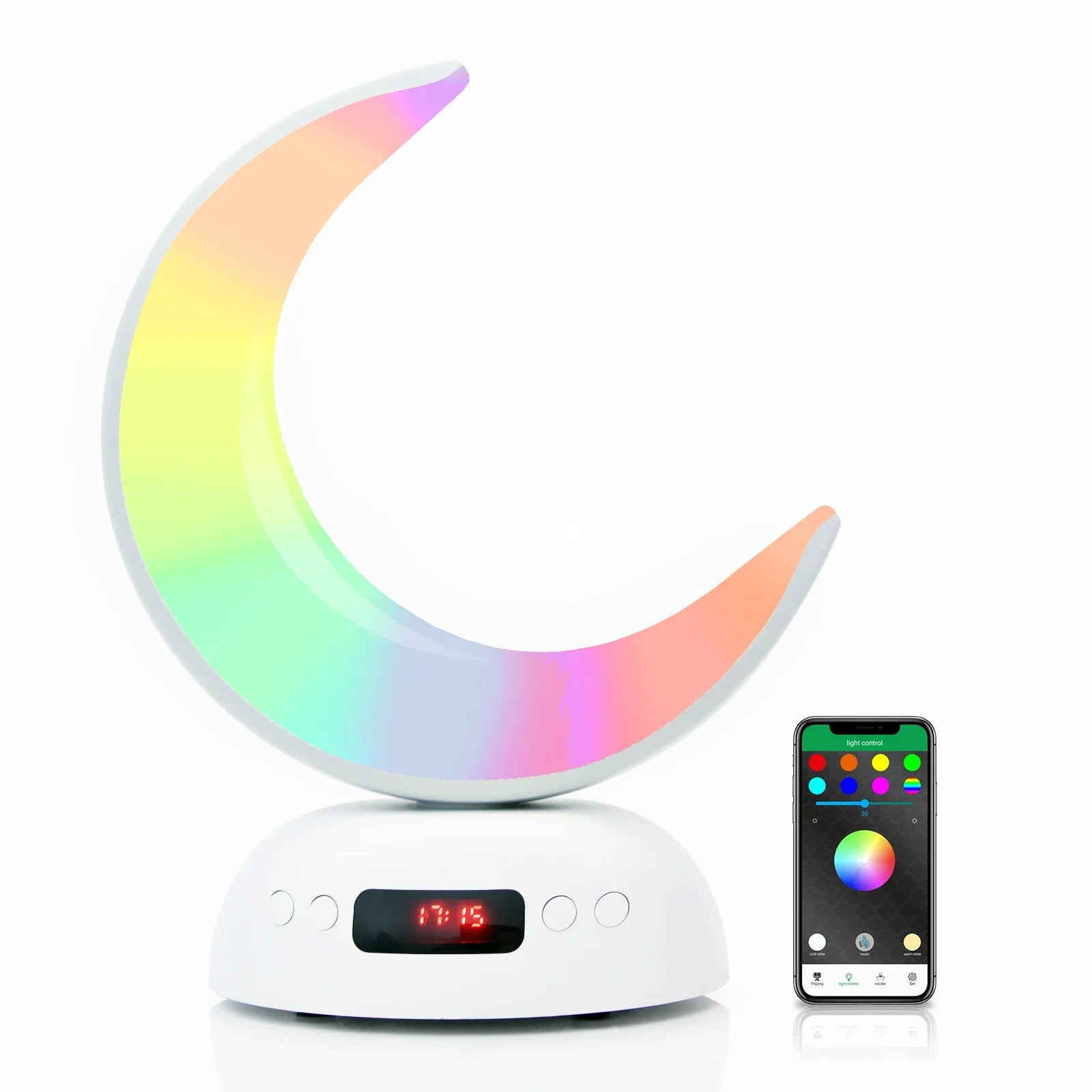Quran Azan Clock Islam Muslim Arabic Koran Bright Bluetooth Speaker Portable Night Light Lamp Holy Wireless Ramadan Islamic Arab