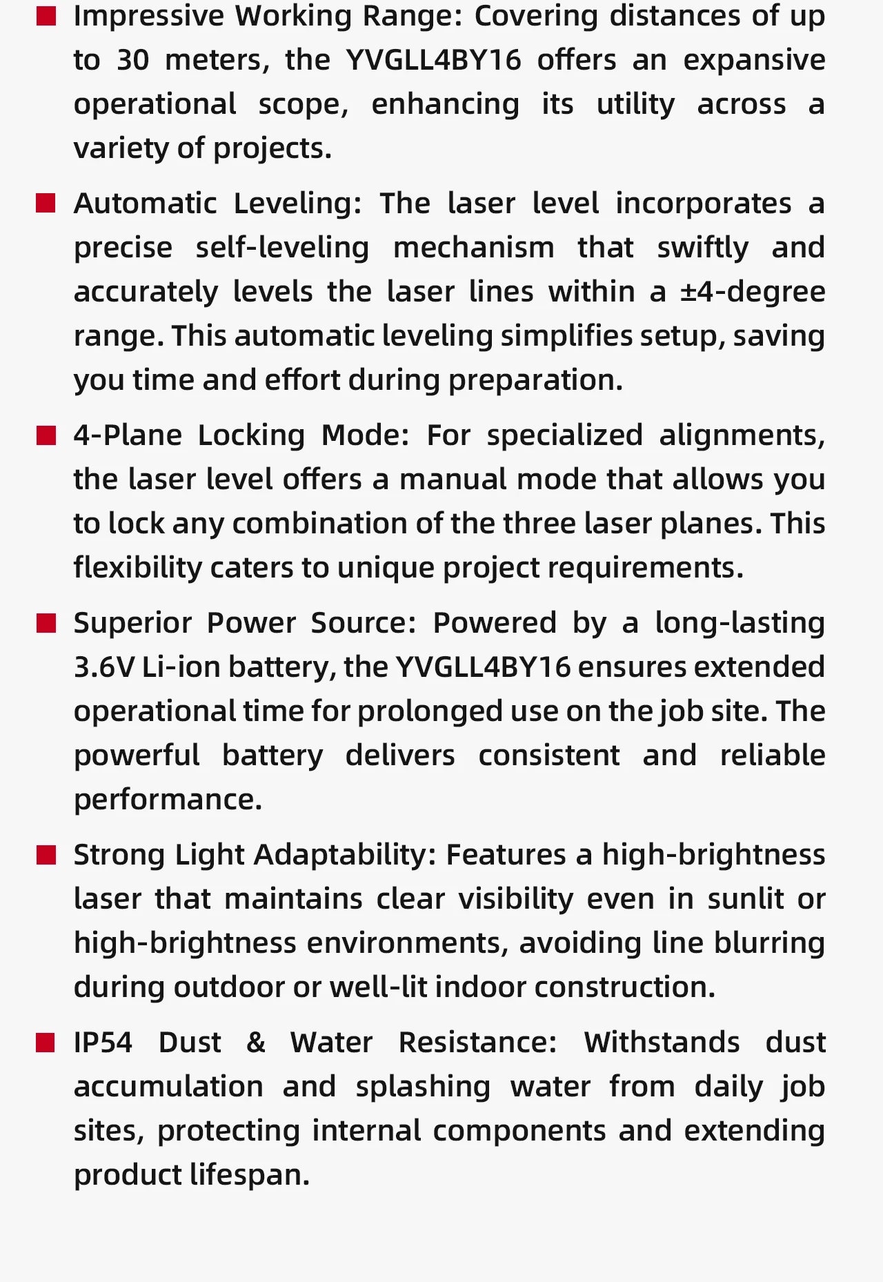 YEVOLT 4D 16 Line Green Laser Level 360 Horizontal Vertical Lines for Household DIY Ceiling Trim Wall Tile Cabinet Fitting Jobs