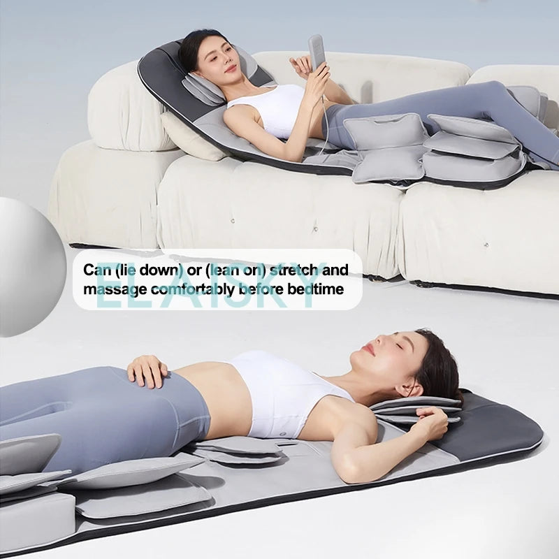 Full Airbag Massage Mattress with Heat | Deep Tissue Kneading Massage Cushion Tidesmit