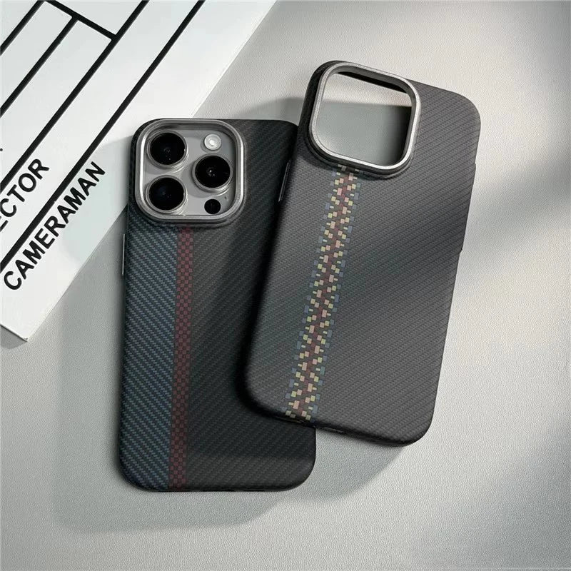 iPhone 16 Pro Max MagSafe Case | Carbon Fiber Shock-Absorbing Cover Tidesmit