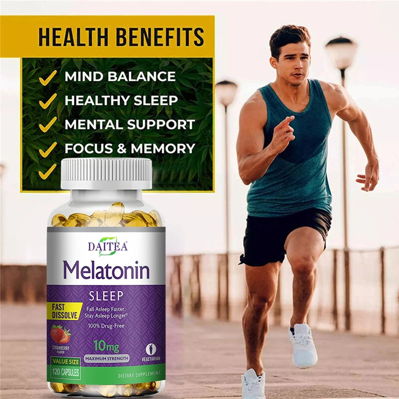 Daitea Sumian Capsules-Melatonin, improve memory sleep, improve insomnia, improve mood, enhance immune system and anti-oxidation
