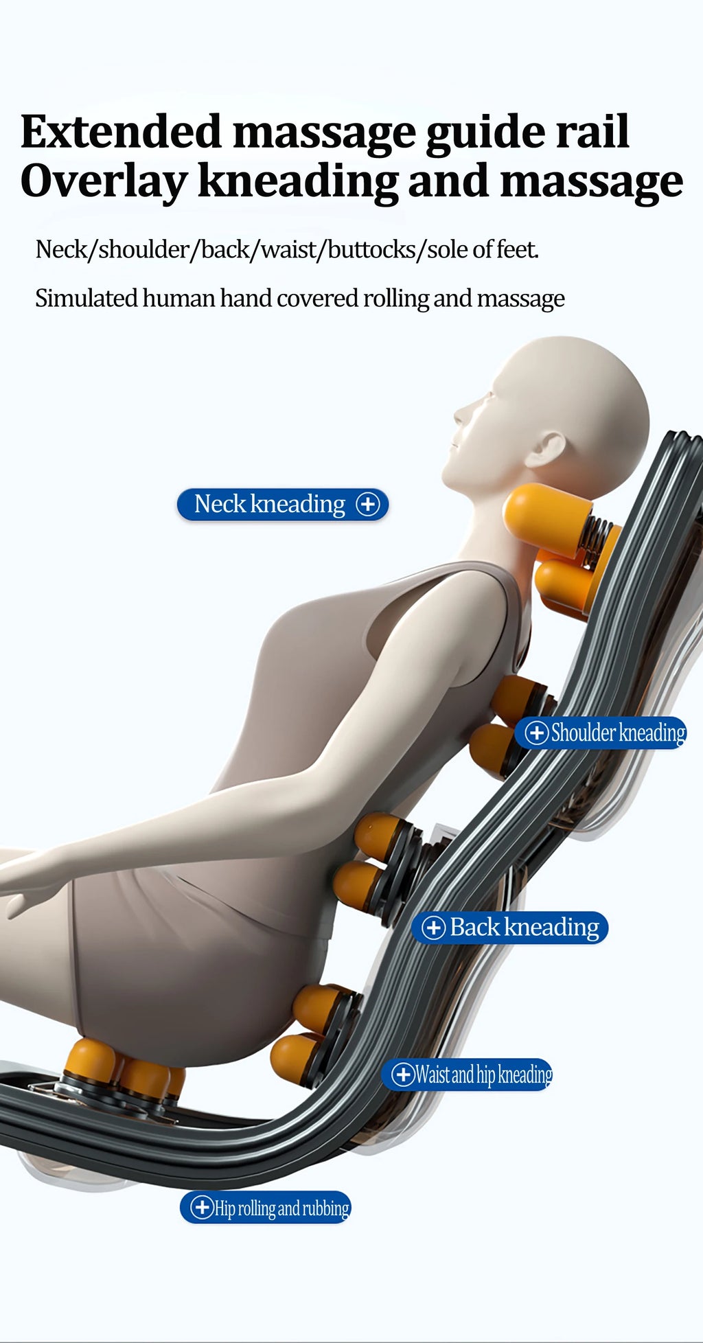 Electric Massage Chair Zero Gravity with Voice Control - Tidesmit Massage Chairs Tidesmit
