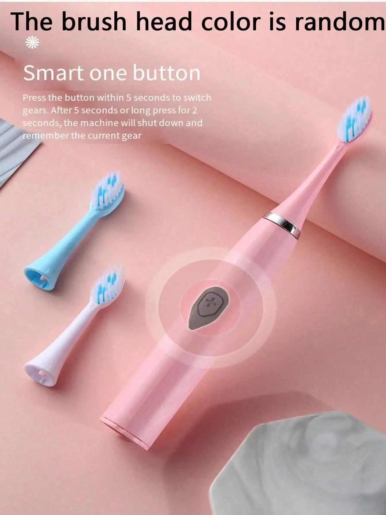 2026Electric Toothbrush Adult Automatic Couples Set, Suitable For Home Or Travel Use, Random Brush Head Colors