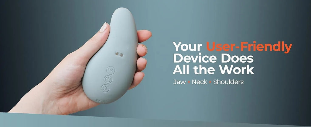 TMJ Jaw Massager for Neck Pain Relief - 10 Vibration Modes - Tidesmit Relaxation Treatment Tidesmit