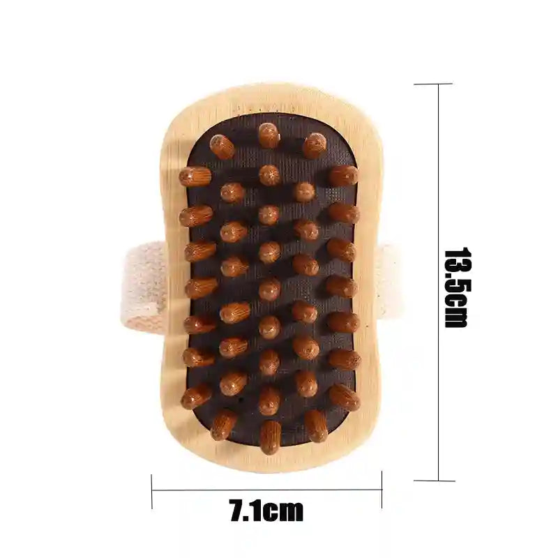 Wooden Massage Roller for Deep Tissue Muscle Relief - Tidesmit Massage Roller Shape-P Tidesmit