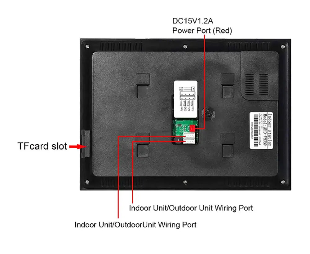 Tuya Wifi 2/3/4 Unit Apartments Residential Video Doorbell Intercom 4 Wire 7 inch Video Intercom System with RFID Card Unlock
