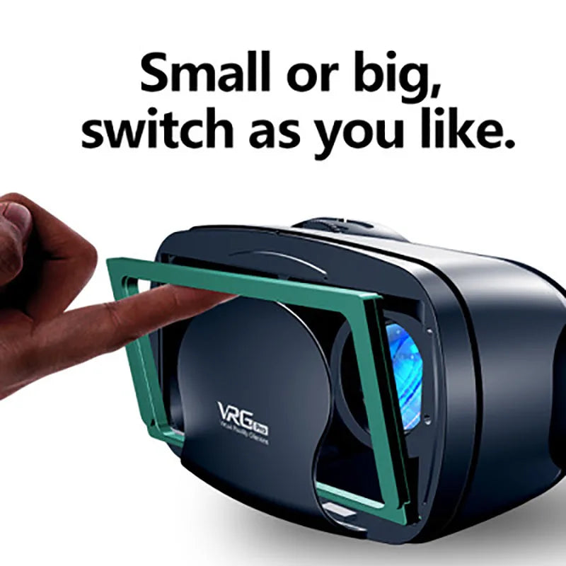 VR Headset for Smartphone - Wide Angle 3D Glasses with Spatial Audio Tidesmit