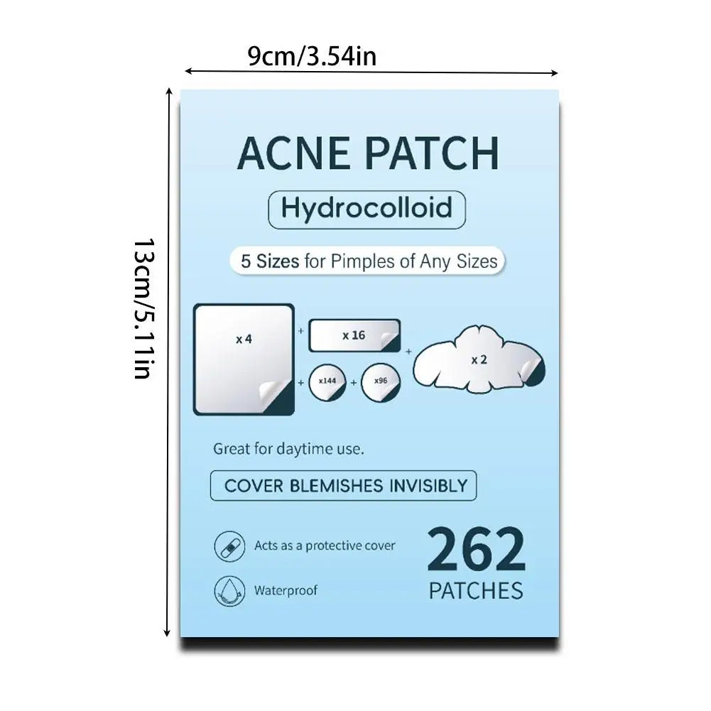 200/262/360pcs Salicylic Acid Acne Patches Mild Non-irritating Fade Black Acne Marks Facial Care Patches Acne Closure Removal