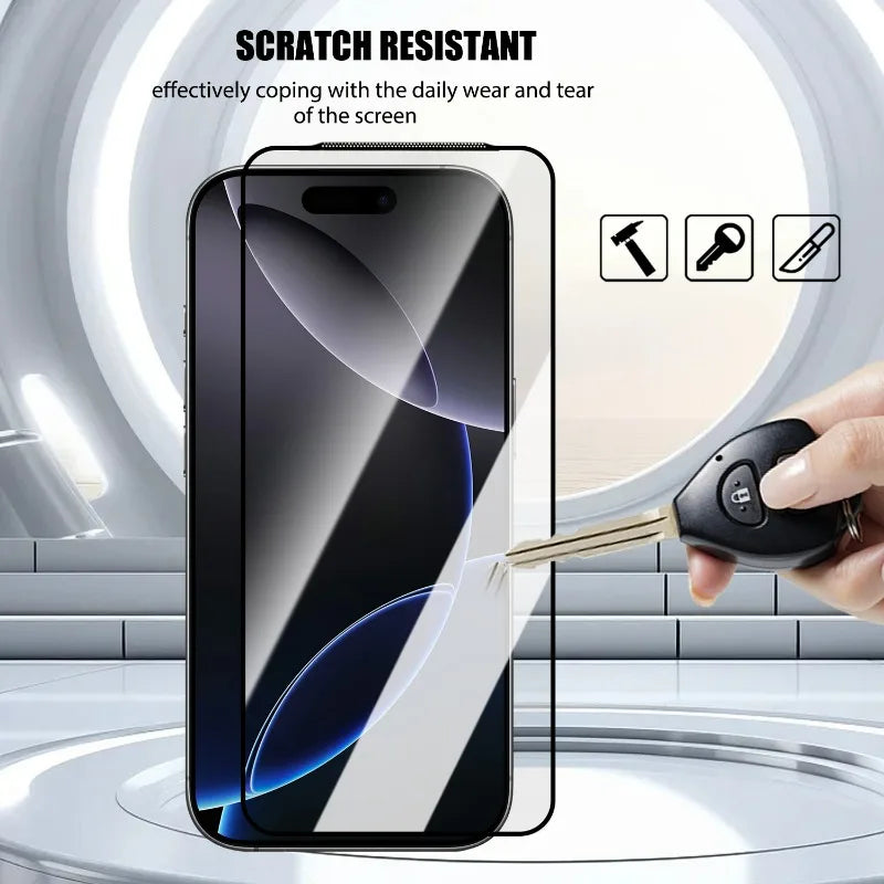 For IPhone 17 Pro Max Screen Protector Hardness Full Coverage Easy To Install Tempered Glass Anti-Scratch Film for IPhone 17Air AE Tidesmit