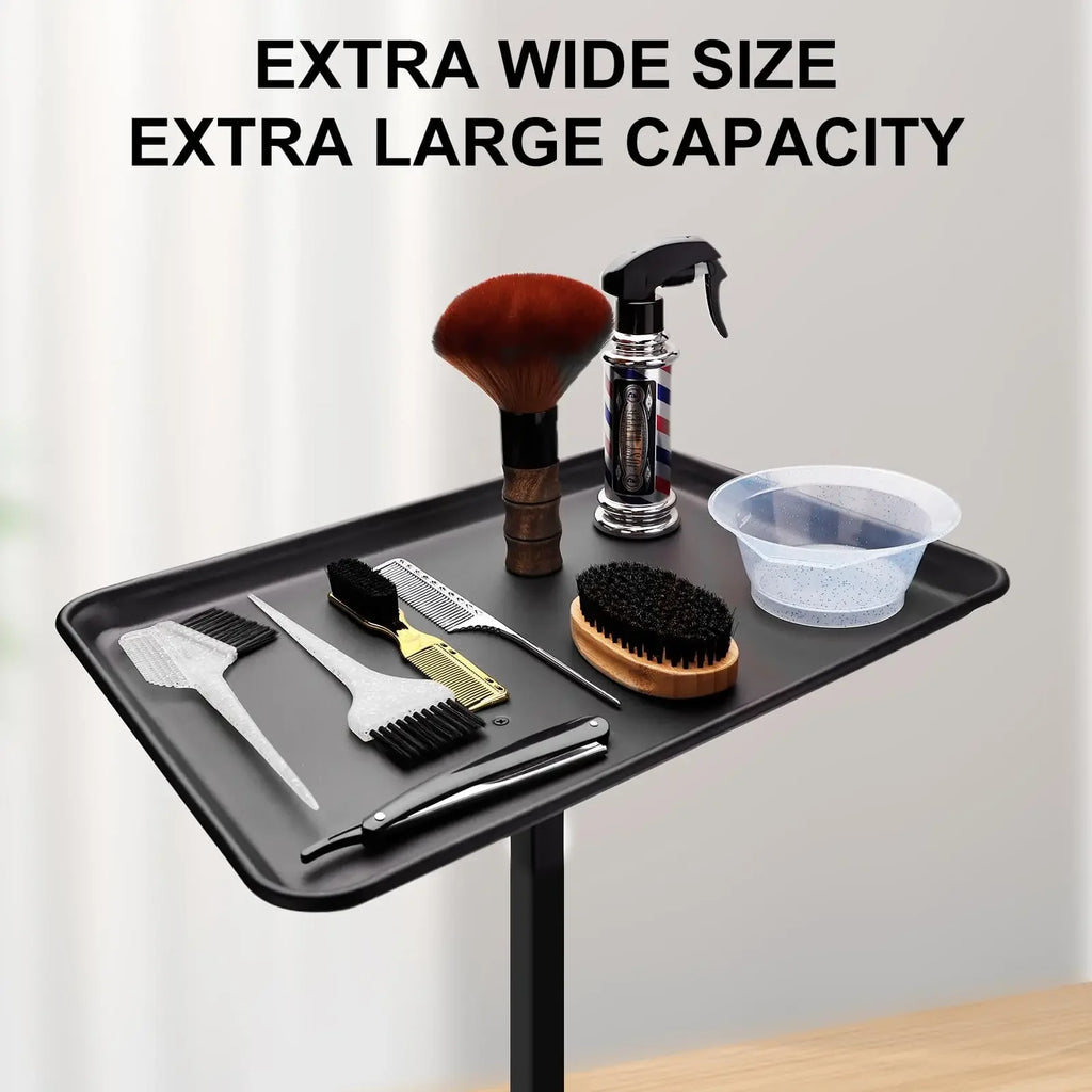 Salon Chair Tray 360 Rotation - Adjustable Black Storage Tray Massage Chairs Tidesmit