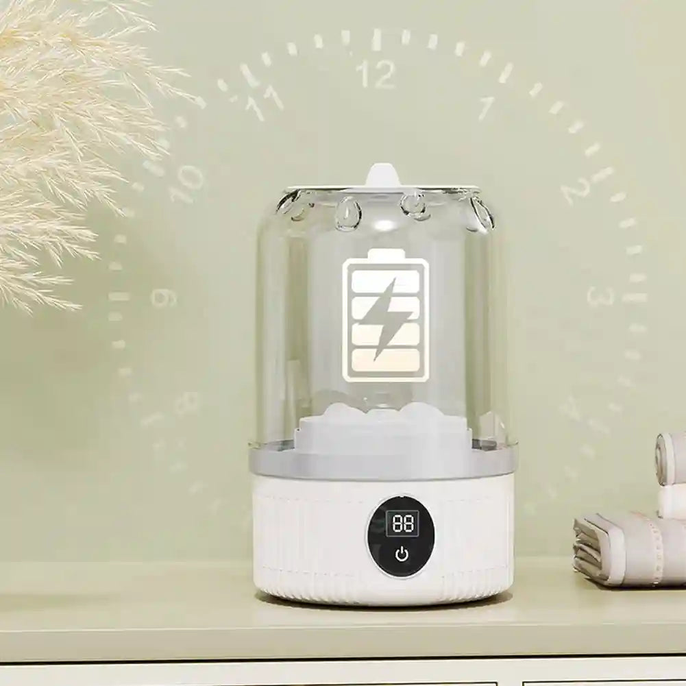 Tidesmit portable wireless mini washing machine bucket for travel cleaning underwear and socks, angle view 15
