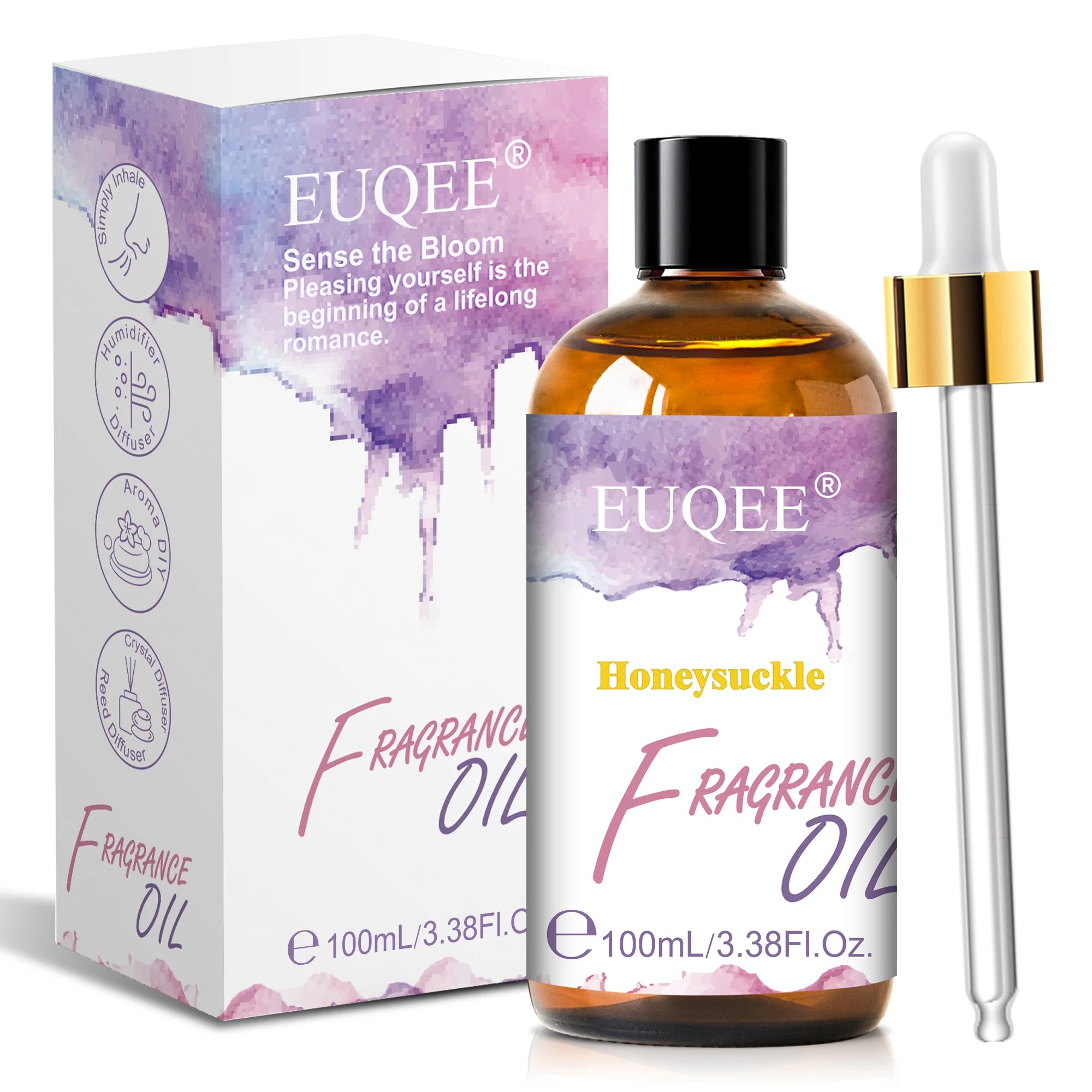 EUQEE 100ml Aroma Fragrance Oil Japanese Magnolia Bubble Gum Coconut & Vanilla Freesia Fragrance Oils For Diffuser Humidifier