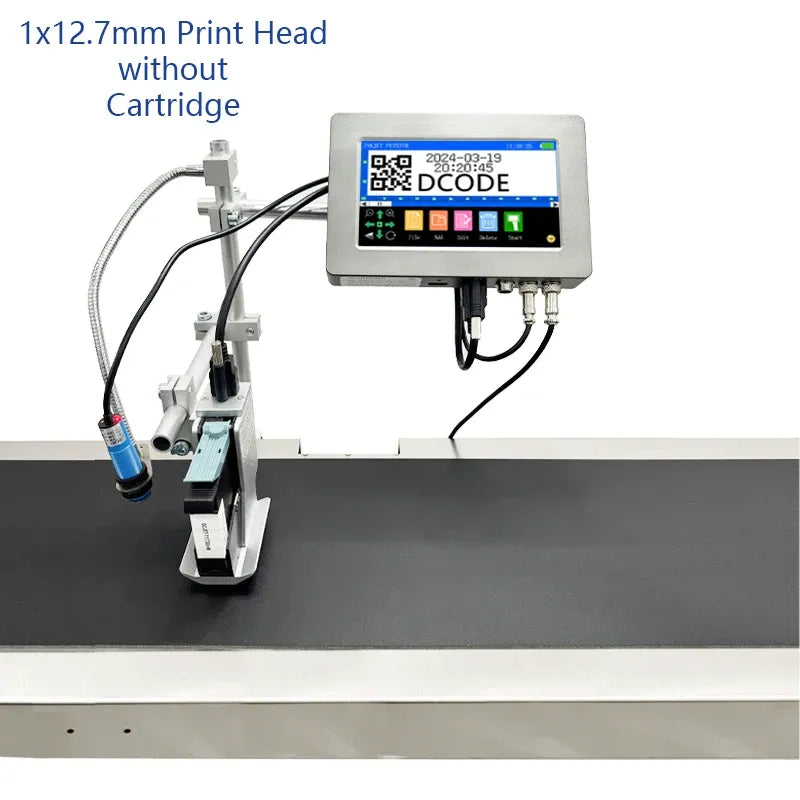 Thermal inkjet printer with 1x12.7mm print head, no ink cartridge installed