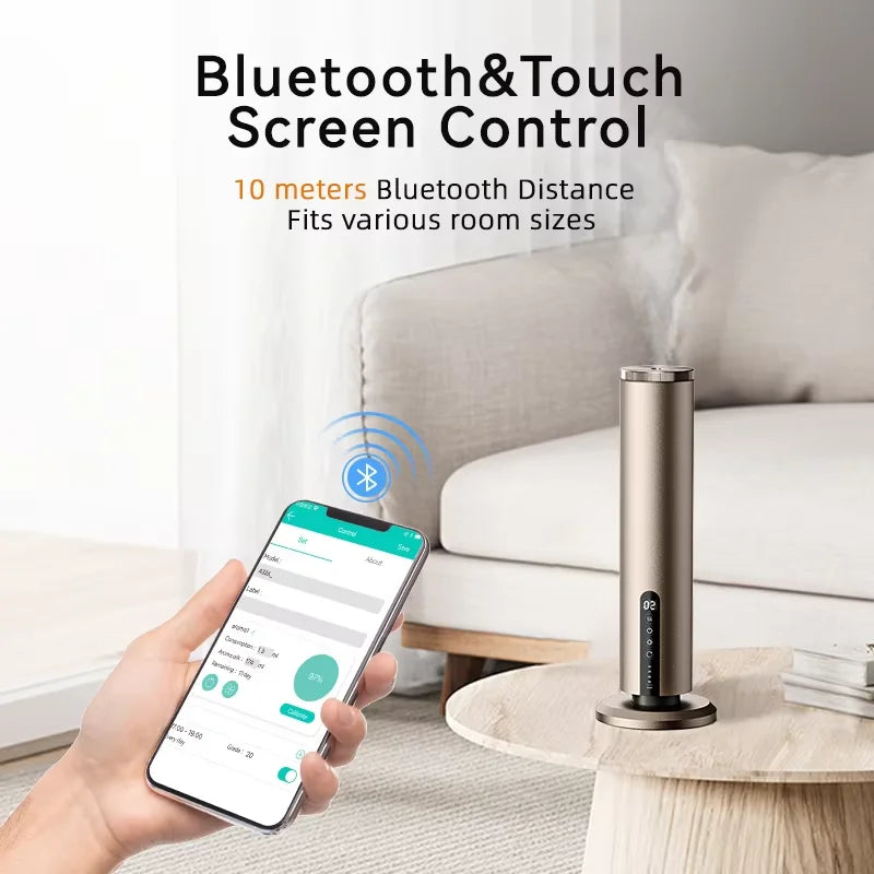 Professional Aroma Diffuser Electric Smell for Home Room Fragrance Waterless Scent Diffuser Smart Bluetooth Smell Distributor