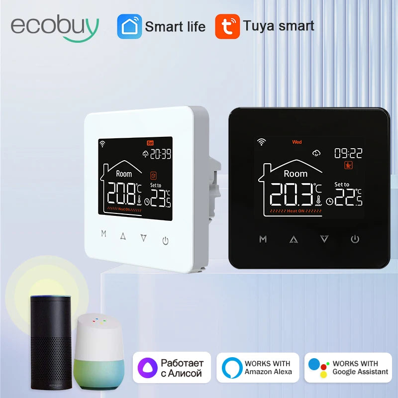 Tuya Smart Home Wifi Thermostat For Underfloor Heating Smart Thermostat Boiler Temperature Controller 220V Alexa Google Home