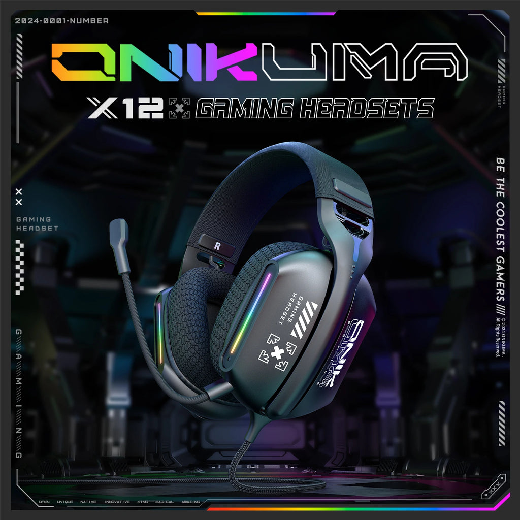 Gaming Headset with Microphone - Noise Cancelling Wired Audio Tidesmit