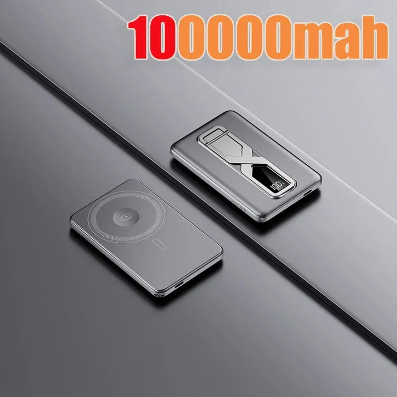 Magnetic Power Bank 10000mAh PD 20W Fast Charger - Tidesmit Gray 100000mah Tidesmit